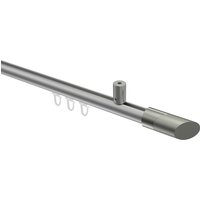 Innenlaufstange (Deckenmontage) Silbergrau / Edelstahl-Optik, Aluminium / Metall 20 mm Ø Sonius Verano