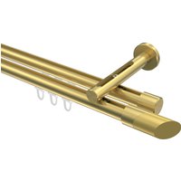 Innenlaufstange Messing-Optik, Aluminium / Metall 20 mm Ø Siteno Verano, 2-läufig