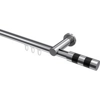 Innenlauf-Gardinenstange Chrom, Aluminium / Metall 20 mm Ø Platon Mavell