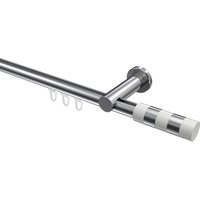 Innenlauf-Vorhangstange Chrom, Aluminium / Metall 20 mm Ø Platon Mavell