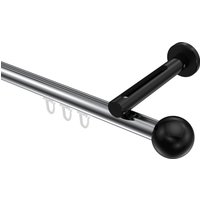 Innenlaufstange Chrom / Schwarz, Aluminium / Metall 20 mm Ø Siteno Luino