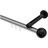 Innenlaufstange Silbergrau / Schwarz, Aluminium / Metall 20 mm Ø Siteno Luino