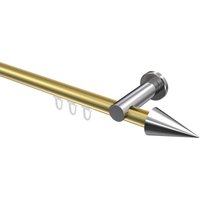 Innenlauf-Vorhangstange Messing-Optik / Chrom, Aluminium / Metall 20 mm Ø Platon Savio