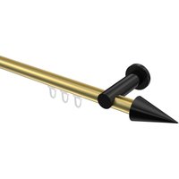 Innenlaufstange Messing-Optik / Schwarz, Aluminium / Metall 20 mm Ø Platon Savio