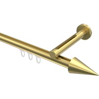 Innenlauf-Gardinenstange Messing-Optik, Aluminium / Metall 20 mm Ø Siteno Savio