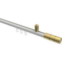 Innenlaufstange (Deckenanbringung) Weiß / Messing-Optik, Aluminium / Metall 20 mm Ø Sonius Elanto
