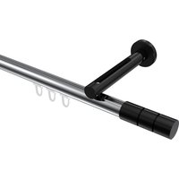 Innenlaufstange Chrom / Schwarz, Aluminium / Metall 20 mm Ø Siteno Elanto