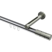 Vorhangstange mit Innenlauf Chrom / Edelstahl-Optik, Aluminium / Metall 20 mm Ø Siteno Elanto