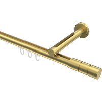 Innenlauf-Gardinenstange Messing-Optik, Aluminium / Metall 20 mm Ø Siteno Elanto