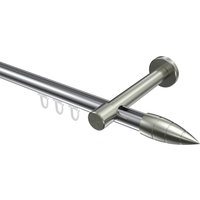 Innenlauf-Vorhangstange Chrom / Edelstahl-Optik, Aluminium / Metall 20 mm Ø Prestige Samanto