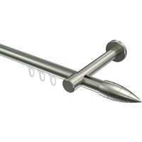 Innenlauf Gardinenstangen Edelstahl-Optik 20 mm Ø Prestige Samanto