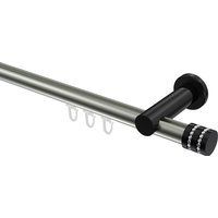 Innenlaufstange Edelstahl-Optik / Schwarz, Aluminium / Metall 20 mm Ø Platon Estana