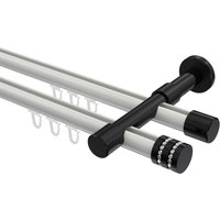 Innenlaufstangen Weiß / Schwarz, Metall 20 mm Ø Prestige Estana, 2-läufig