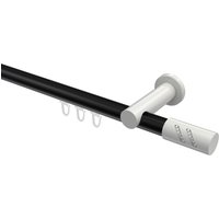 Innenlaufstangen Schwarz / Weiß, Aluminium / Metall 20 mm Ø Platon Zoena