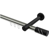 Innenlaufstange Edelstahl-Optik / Schwarz, Aluminium / Metall 20 mm Ø Prestige Zoena