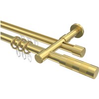 Rundrohr-Innenlaufstangen Messing-Optik 20 mm Ø Prestige Mavell, 2-läufig