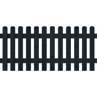 Staketenzaun holz 80x180cm (Schwarz) Staketenzaun holz 80x180cm (Schwarz)