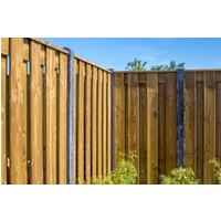 Sichtschutzzaun Holz/Beton antrazit 200x190cm 21 Dielen Sichtschutzzaun Holz/Beton antrazit 200x190cm 21 Dielen