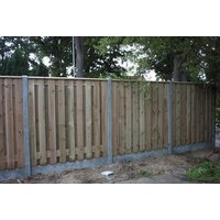 Holzzaun mit Betonpfosten 200x190cm pro Satz Holzzaun mit Betonpfosten 200x190cm pro Satz