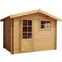 Gartenhaus Blockbohlenhaus Norwich 300x200cm – 6 qm Wandstärke: 28 mm Gartenhaus Blockbohlenhaus Norwich 300x200cm – 6 qm Wandstärke: 28 mm