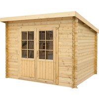 Blockbohlenhaus Gartenhaus Heywood 300x200cm – 6 qm Wandstärke: 28 mm Blockbohlenhaus Gartenhaus Heywood 300x200cm – 6 qm Wandstärke: 28 mm