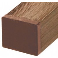 Pfosten komposit WPC Kunststoffzaun braun 7x7x185cm Pfosten komposit WPC Kunststoffzaun braun 7x7x185cm