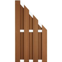 Intergard composiet scherm bruin WPC 90x180-93cm
