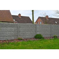 Betonzaun Rockmotiv grau 200x193cm doppelseitig Betonzaun Rockmotiv grau 200x193cm doppelseitig
