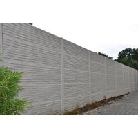 Betonzaun Tilestone grau einseitig 200x200cm Betonzaun Tilestone grau einseitig 200x200cm