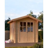 Gartenhaus Mini mit Holzboden 3x2m – 6 qm Wandstärke: 28 mm Gartenhaus Mini mit Holzboden 3x2m – 6 qm Wandstärke: 28 mm