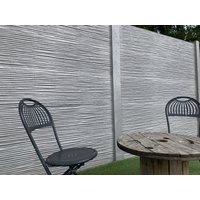 Betonzaun Bamboostone grau doppelseitig 200x200cm Betonzaun Bamboostone grau doppelseitig 200x200cm