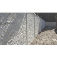 Betonzaun Rusticastone grau doppelseitig 200x200cm Betonzaun Rusticastone grau doppelseitig 200x200cm