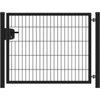 Drehtor Gitterzaun Stabmattenzaun anthrazit einzeln 100x203cm Drehtor Gitterzaun Stabmattenzaun anthrazit einzeln 100x203cm