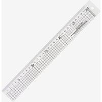 Jakar : Acrylic Ruler With Stainless Steel Edge : 30cm