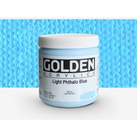 Golden : Heavy Body : Acrylic Paint : 237ml (8oz): Light Phthalo Blue I