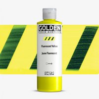 Golden : Fluid : Acrylic Paint : 237ml (8oz) : Fluorescent Yellow V