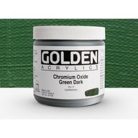 Golden : Heavy Body : Acrylic Paint : 473ml (16oz)Chrome Oxide Green Dark III New