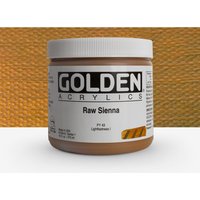 Golden : Heavy Body : Acrylic Paint : 473ml (16oz) : Raw Sienna