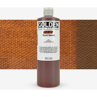 Golden : Fluid : Acrylic Paint : 473ml (16oz) : Burnt Sienna