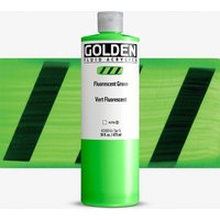 Golden : Fluid : Acrylic Paint : 473ml (16oz) : Fluorescent Green V