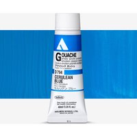Holbein : Acrylic Gouache : 40ml : Cerulean Blue