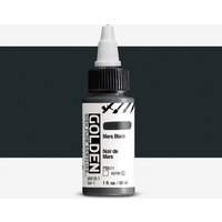 Golden : High Flow : Acrylic Paint : 30ml (1oz): Mars Black : S1