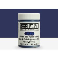 Golden : SoFlat : Matte Acrylic Paint : 59ml (2oz): Phthalo Blue (Green Shade)