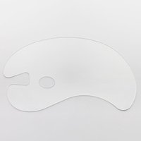 Studio Essentials : Transparent Acrylic Kidney Palette : 25x43cm 3mm thick