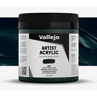 Vallejo : Artist Acrylic Paint : 500ml Pot : Phthalo Green