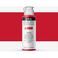 Vallejo : Fluid Artist Acrylic Paint : 100ml : Naphthol Crimson