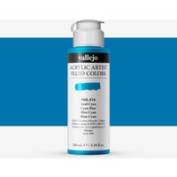 Vallejo : Fluid Artist Acrylic Paint : 100ml : Cyan Blue
