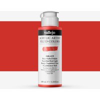 Vallejo : Fluid Artist Acrylic Paint : 100ml : Naphthol Red Light