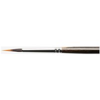 Roman Szmal : Black Squirrel Brush : Round : Short Handle : Size 4