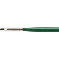 Tintoretto : Smeraldo : Synthetic Oil and Acrylic Brush : Long Handle : Series 375 : Flat : Size 1